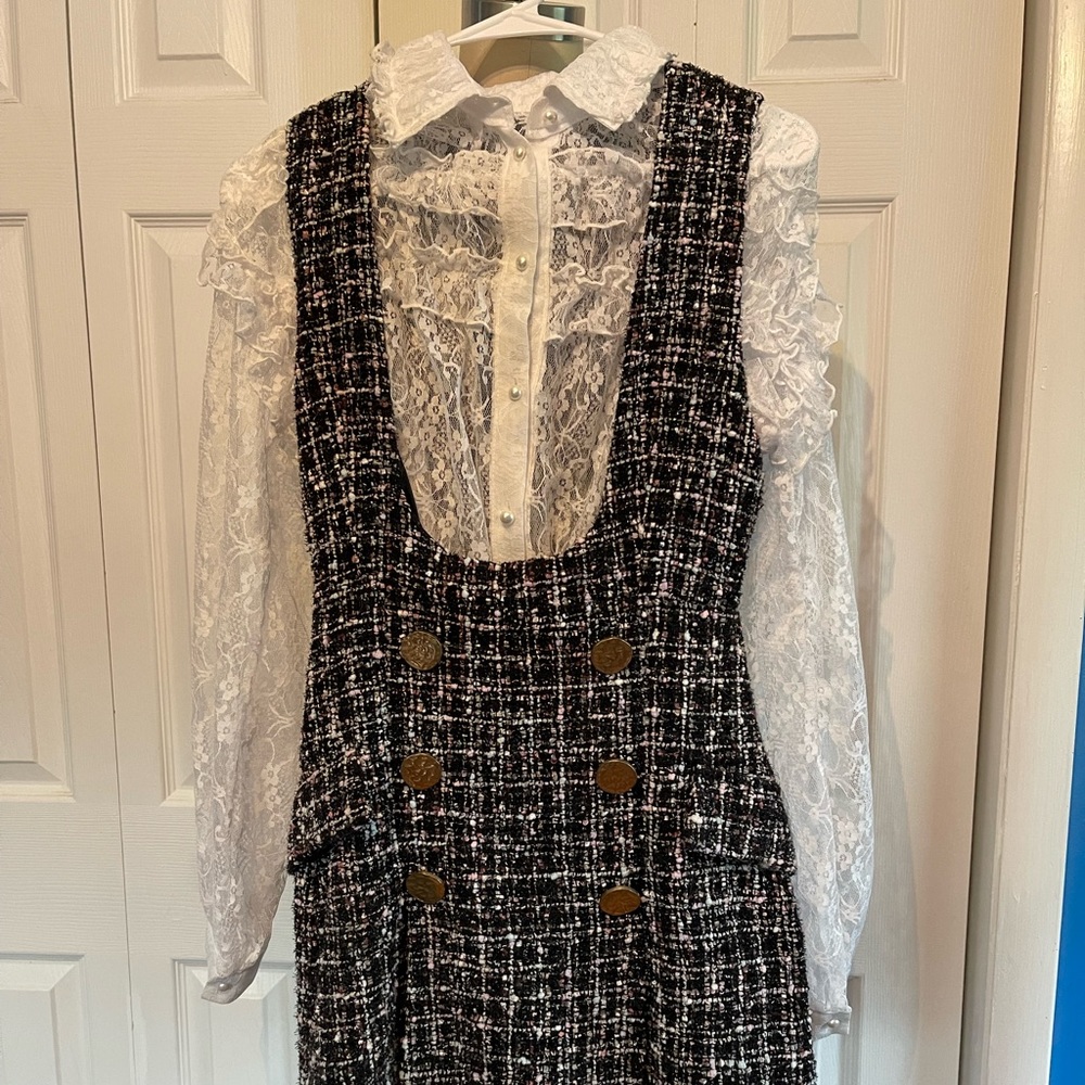 TWEED MINI DRESS - Picture 4 of 5